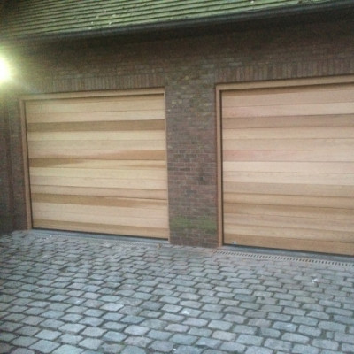 cederhout  - prijzen garage poorten,sectionale poorten privé , prijzen zonnewering 