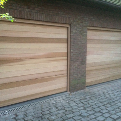 cederhout  - prijzen garage poorten,sectionale poorten privé , prijzen zonnewering 