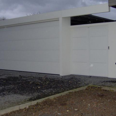Poorten in zelfde vlak - prijzen garage poorten,sectionale poorten privé , prijzen zonnewering 
