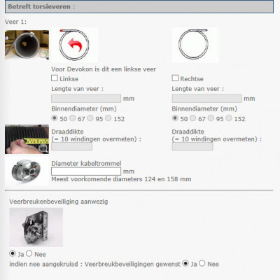 veren bestellen ingeven informatie - herstellingspanelen + veren   compatibel op crawford 342,hormann,nassau,idem,winsol-wand/gevelbekled