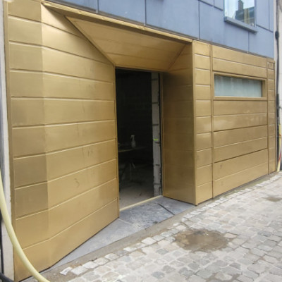poort bekleden door schrijnwerker - prijzen garage poorten,sectionale poorten privé , prijzen zonnewering 